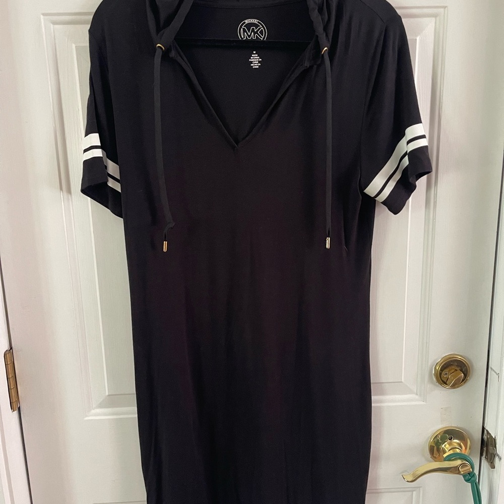 Michael Kors Black Hooded Dress